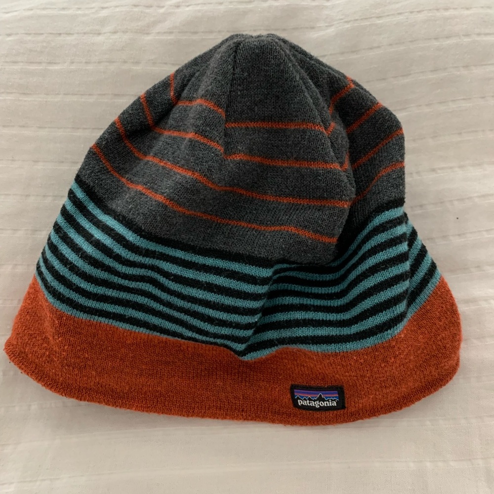 Patagonia kids beanie with fleece headband